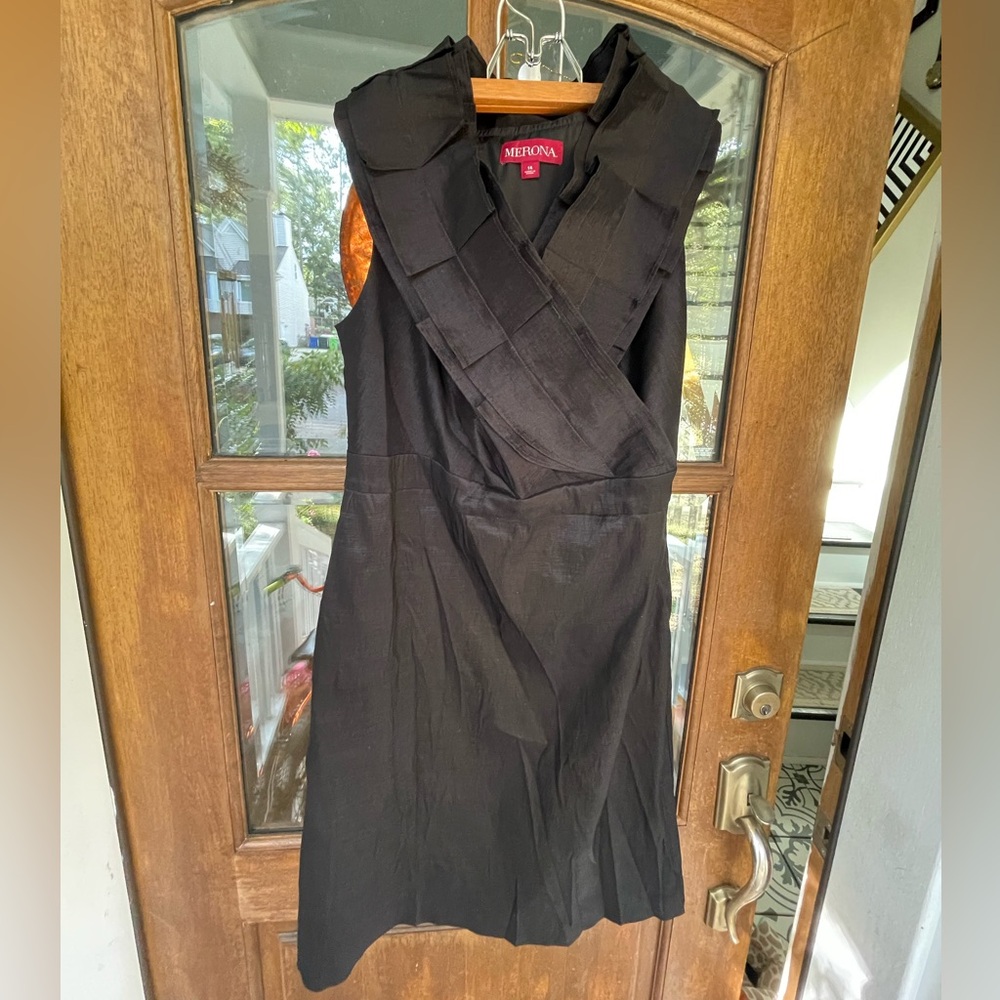 Merona Elegant Black Midi Dress
